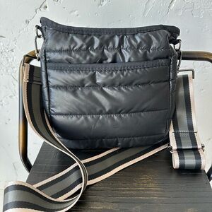 Haute Shore Black Puffer Crossbody